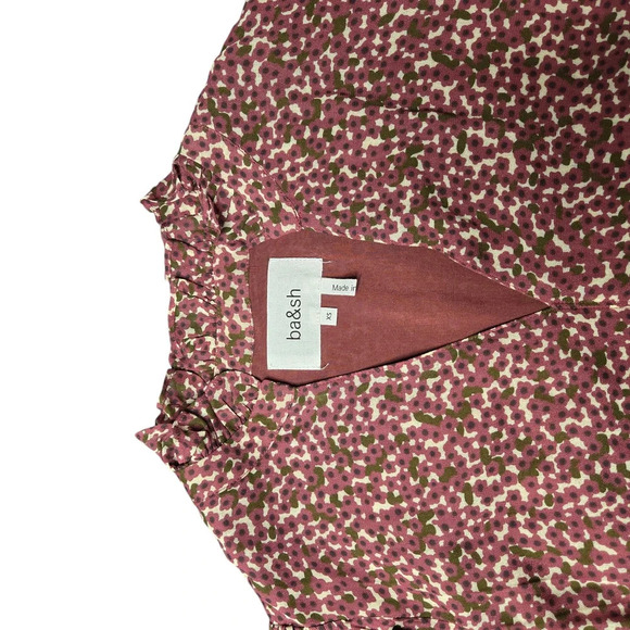 Ba&sh Pazur V-Neck Short Flowy Dress - Picture 5 of 7